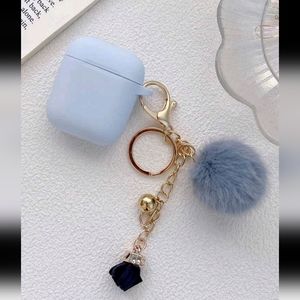 Fluffy Pom Pom Charm Case Compatible With AirPods Pro